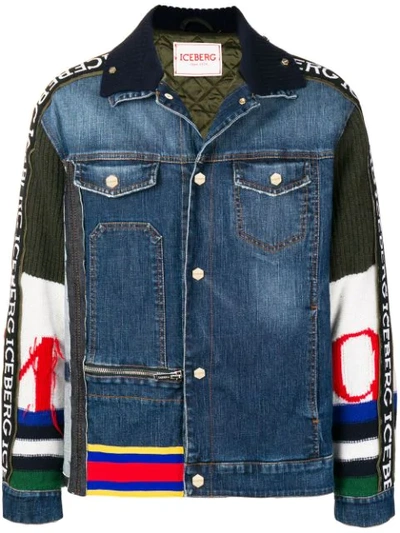 Iceberg Piumini Denim Jacket In Blue