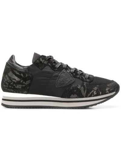 Philippe Model Mimetic Trainers In Black