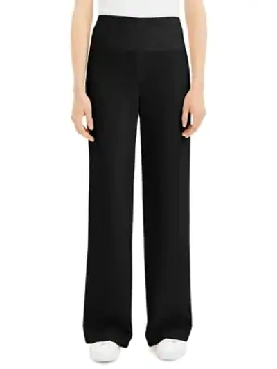 Theory Wide-leg Pants In Black