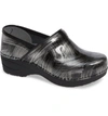 Dansko Pro Xp 2.0 Clog In Pewter Brush Patent Leather