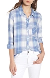 Rails Hunter Plaid Shirt In White Blue Taffy