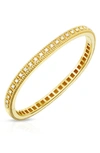 Roberto Coin 18k Yellow Gold Byzantine Barocco Diamond Single Row Bangle Bracelet In White/gold