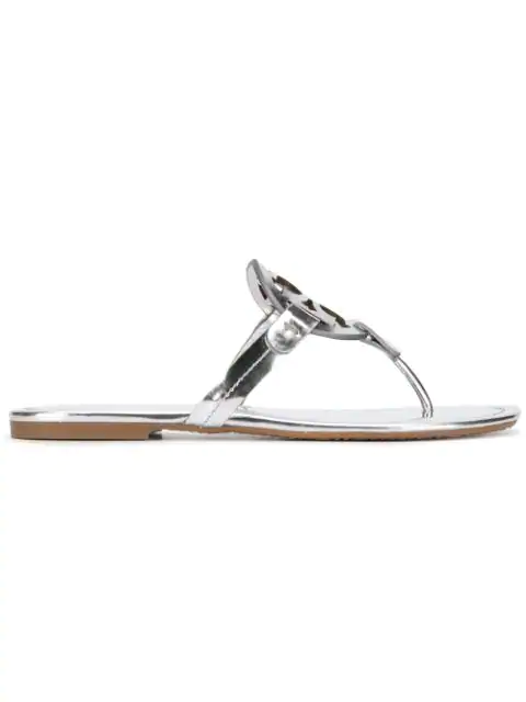 metal miller flip flop tory burch