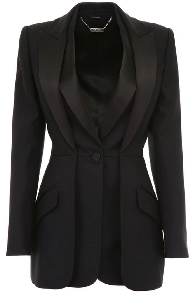 Alexander Mcqueen Tuxedo Jacket In Black