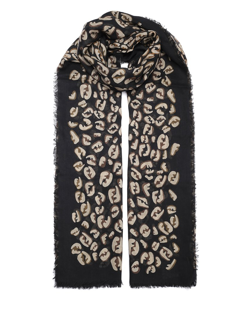 fendi leopard print scarf