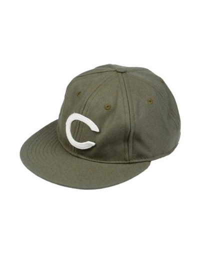 Ebbets Field Flannels Hats In Military Green