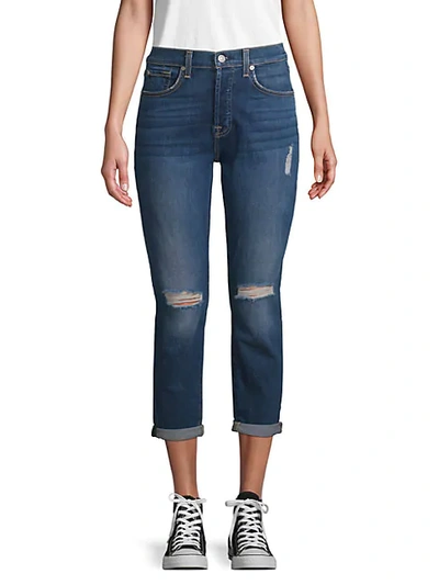 7 For All Mankind Josefina Monroe High-waist Jeans In Moneroe