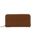 Bottega Veneta All-around Zipped Wallet In Brown