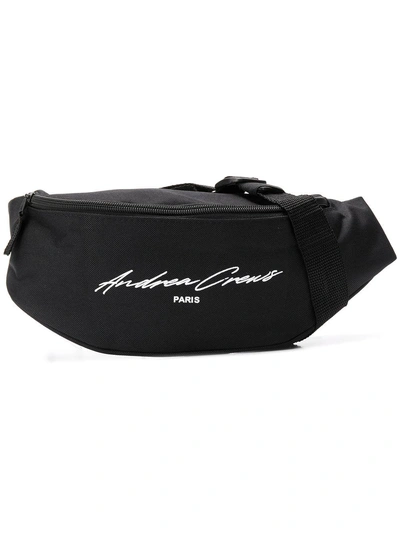 Andrea Crews Logo Belt Bag - Black