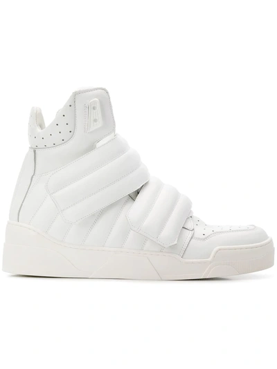 Les Hommes Quilted Hi-top Sneakers - White