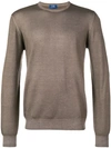Barba Napoli Basic Jumper In 012 Brown