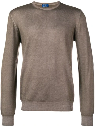 Barba Napoli Basic Jumper In 012 Brown