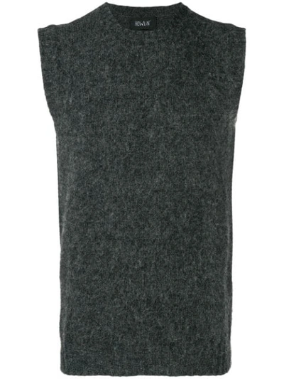 Howlin' Yatch Trip Knitted Waistcoat In Grey