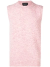Howlin' Yacht Trip Knitted Vest In Pink