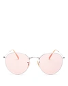 Ray Ban Ray-ban Unisex Evolve Polarized Round Sunglasses, 53mm In Silver/pink