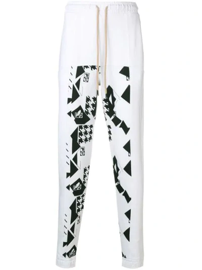 Liam Hodges X Fila Printed Track Pants In White
