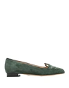 Charlotte Olympia Loafers In Dark Green