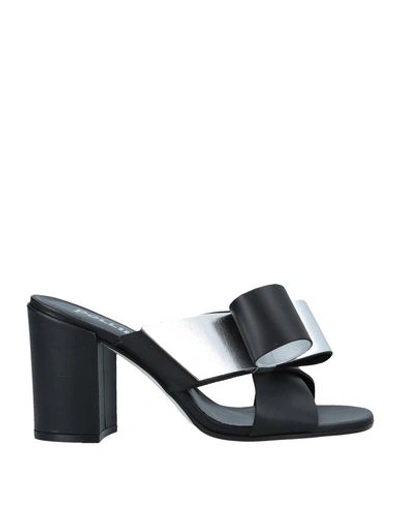 Pollini Sandals In Black