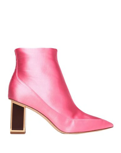 Diane Von Furstenberg Ankle Boots In Pink