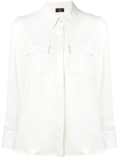 Elisabetta Franchi Loose Fitted Blouse - White