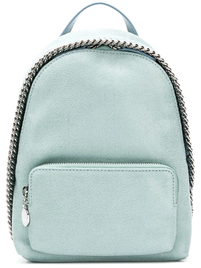 Stella Mccartney Mini Falabella Backpack In Blue
