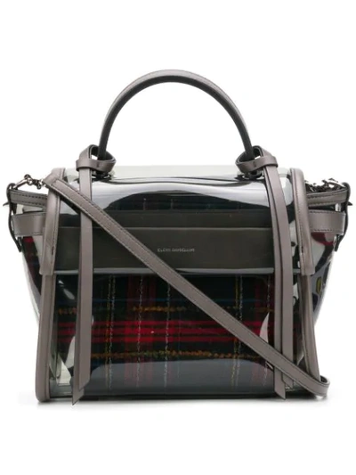 Elena Ghisellini Transparent Tote In Grey