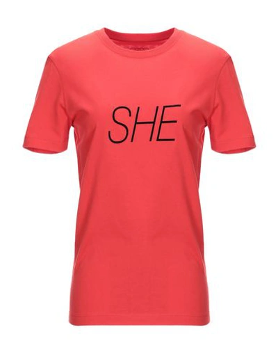 Rabanne T-shirts In Red