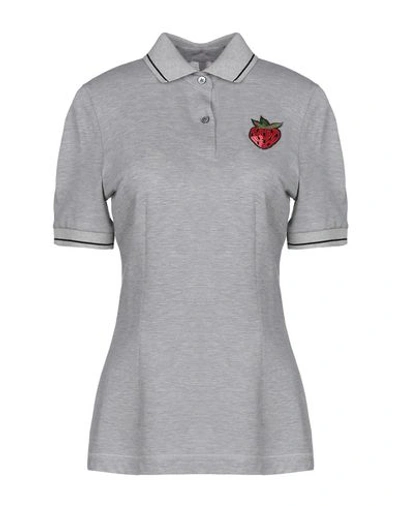 Dolce & Gabbana Polo Shirts In Grey