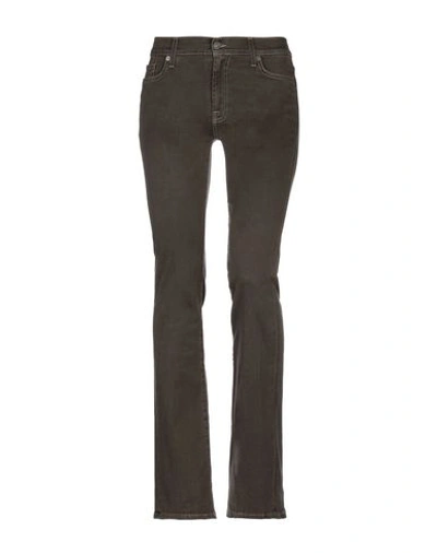 7 For All Mankind Casual Pants In Dark Brown
