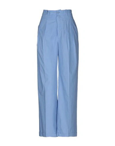 Erika Cavallini Casual Pants In Pastel Blue