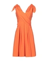 Moschino Short Dresses In Orange