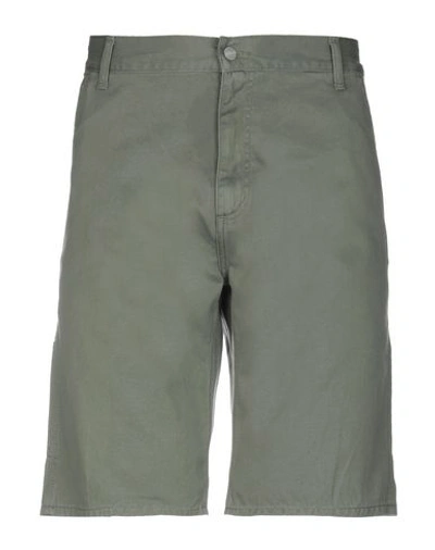 Carhartt Shorts & Bermuda Shorts In Military Green