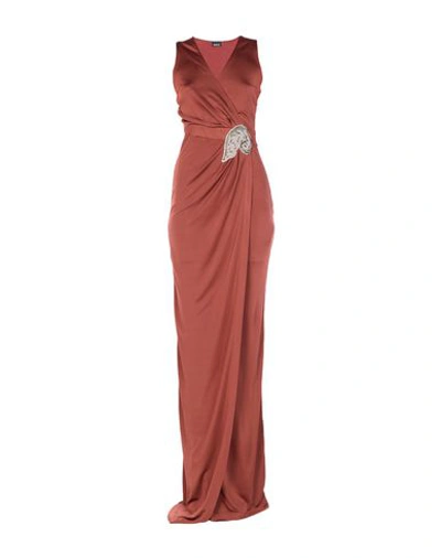 Just Cavalli Long Dress In Brown