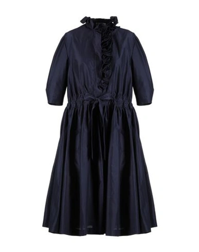 Lanvin Knee-length Dresses In Dark Blue