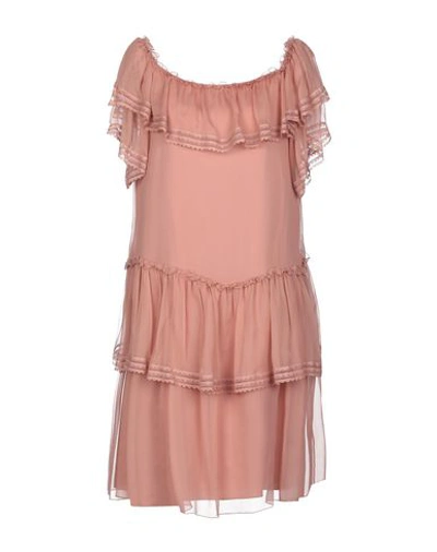 Alberta Ferretti Short Dresses In Pink