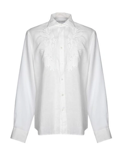 Ermanno Scervino Linen Shirt In White