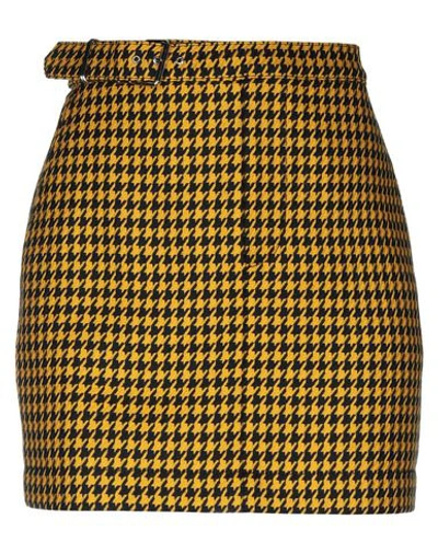 Mcq By Alexander Mcqueen Mini Skirts In Yellow