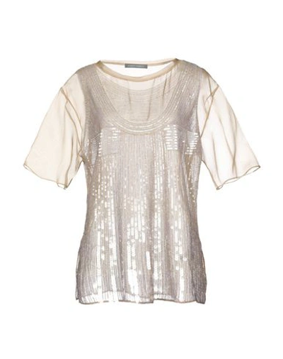 Alberta Ferretti Blouses In Beige