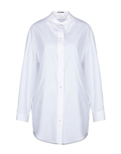 Jil Sander Woman Shirt White Size 12 Cotton