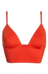 Free People Intimately Fp Sage Longline Bralette In Red