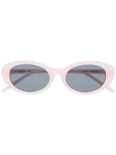 Roberi & Fraud Betty Tinted Sunglasses In Pink