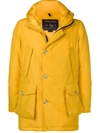 Woolrich Hooded Down Coat - Yellow