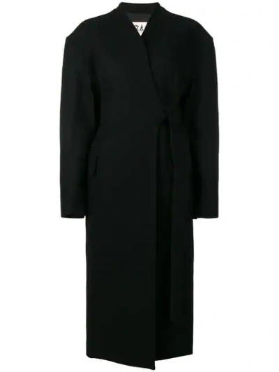 A.w.a.k.e. Longline Coat In Black