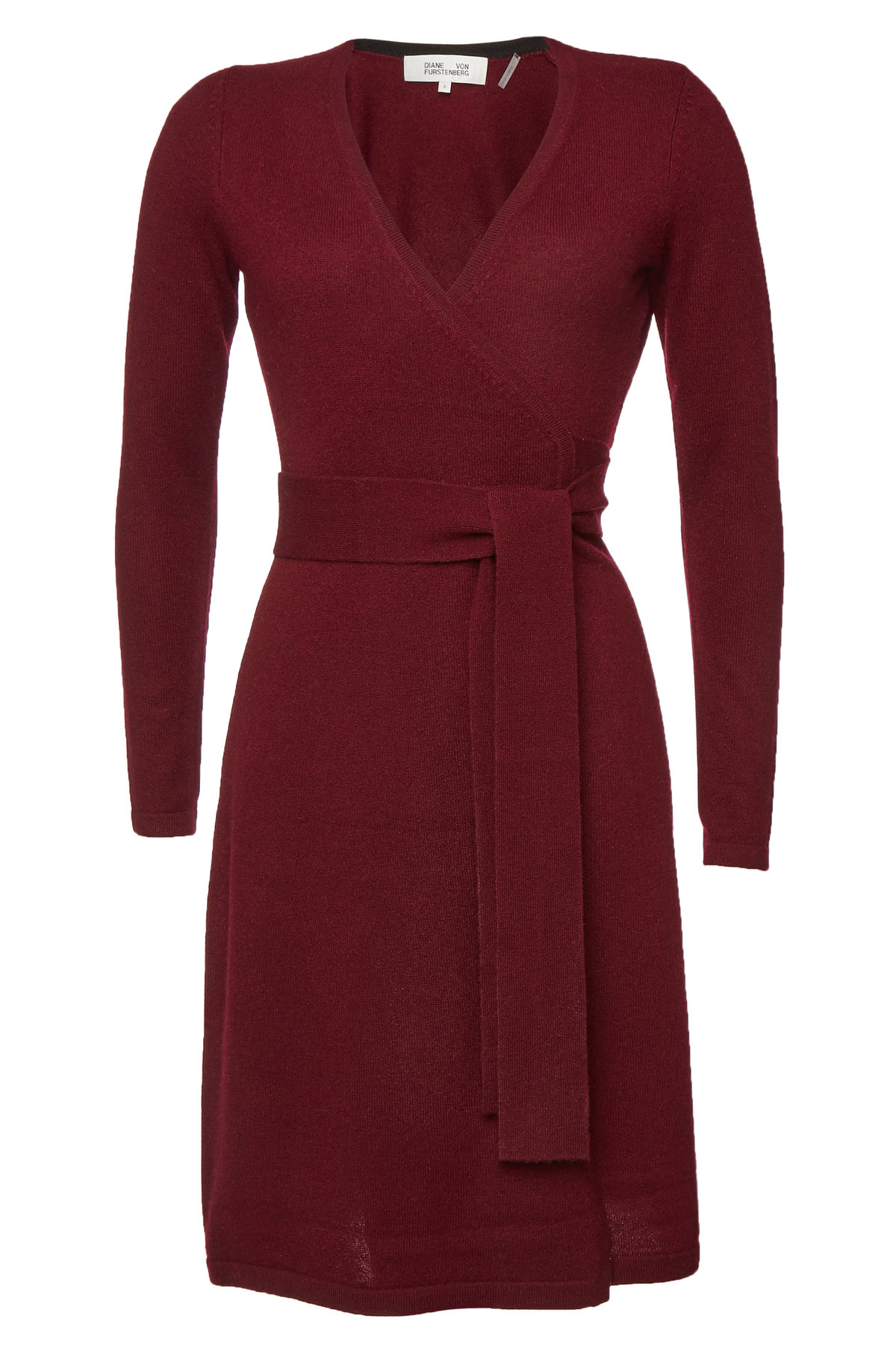dvf cashmere wrap dress