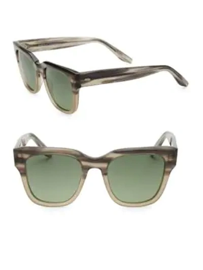 Barton Perreira Stax 50mm Square Sunglasses In Grey