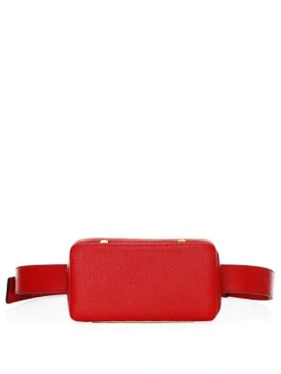 Lutz Morris Leather Belt Bag In Red