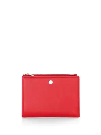 Oad Everywhere Leather Travel Wallet In Rouge