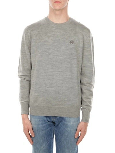 La Martina Wool Sweatshirt In Grey
