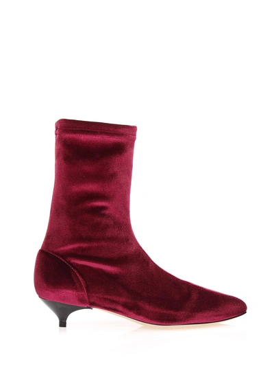 Gia Couture Ankle Boots Gia 04a1 In Red