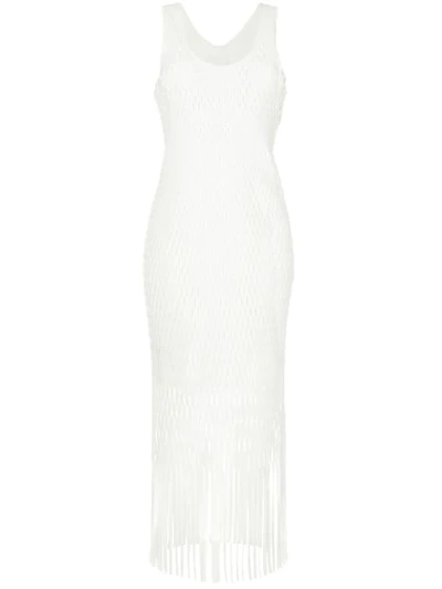 Dion Lee Cut-out Layer Tank Top In White